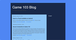 Desktop Screenshot of blog.game103.net